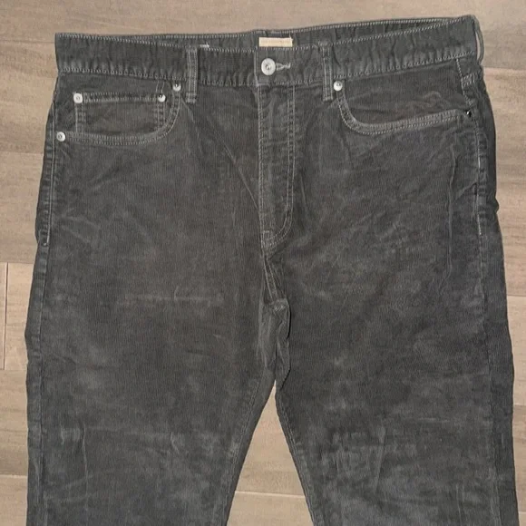 J Crew Olive Green Corduroys 35/32 - Picture 2 of 5